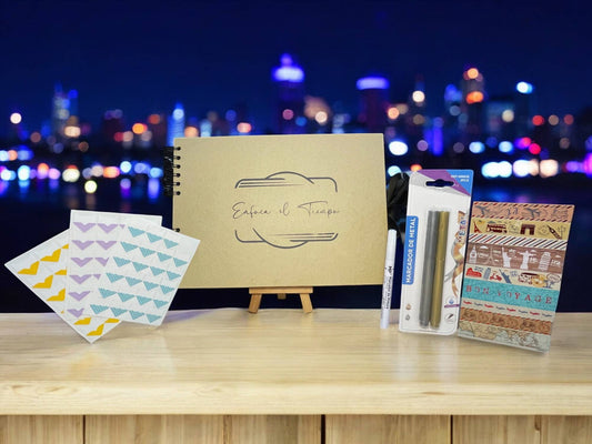 Álbum Interactivo Enfoca el Tiempo (Café) - 💜🔥 10% OFF 🔥💜